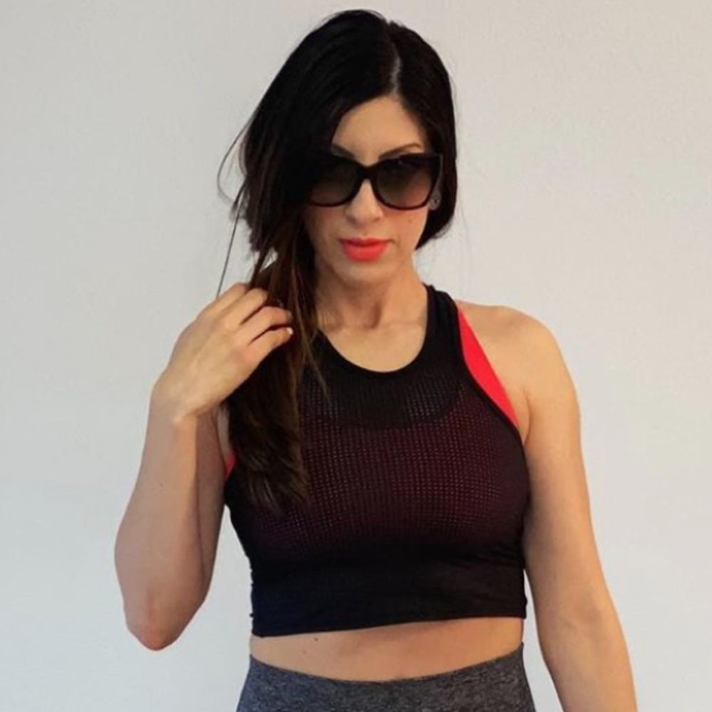 Bombshell Sportswear Mesh Styled Workout Tank